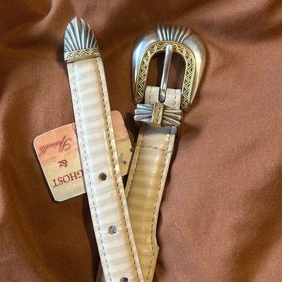 Vintage magnetic Italian leather belt - Picture 1 of 4